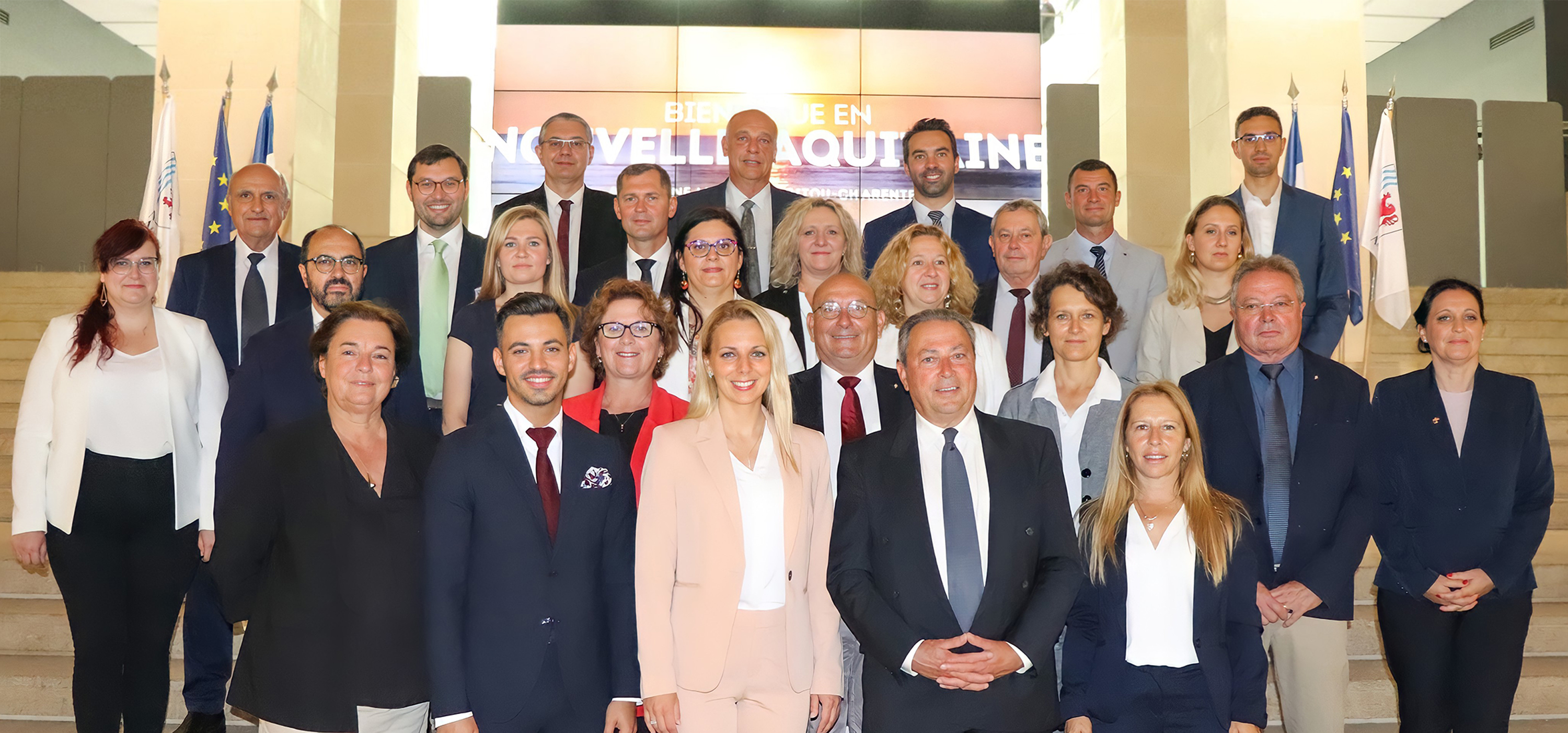 Les élus du groupe Rassemblement National au Conseil régional de Nouvelle-Aquitaine